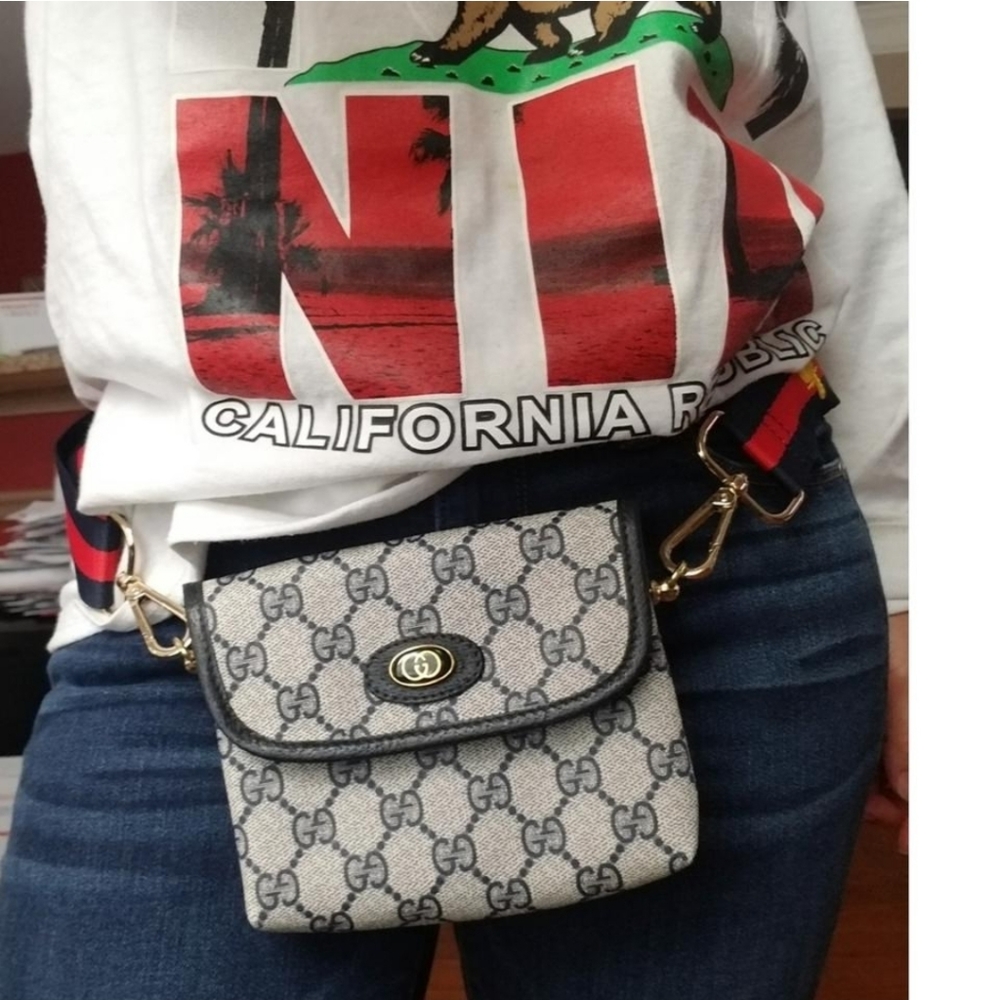 Authentic Vintage Gucci Crossbody Clutch Fanny Bum - Picture 11 of 12